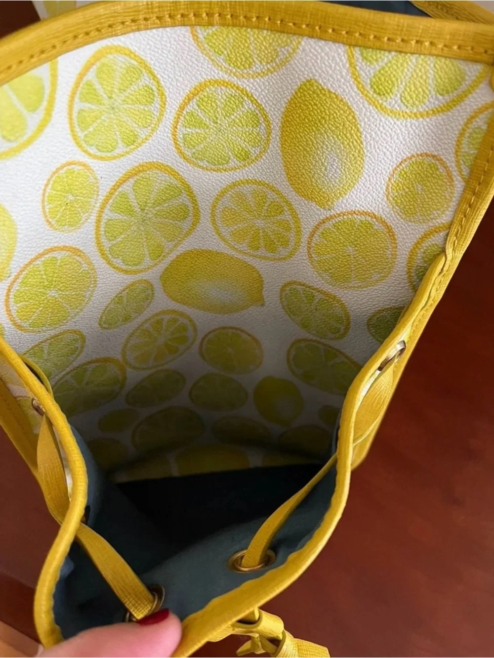 Dooney & Bourke Yellow Lemon Print Tote